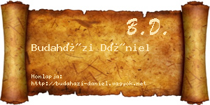 Budaházi Dániel névjegykártya