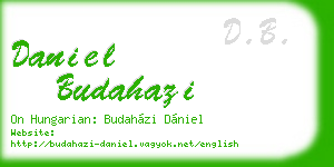 daniel budahazi business card